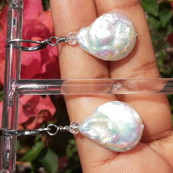 Hand Made Coin Pearl And Herkimer Diamond Quartz. Price Is Firm. - Picture 3 of 6